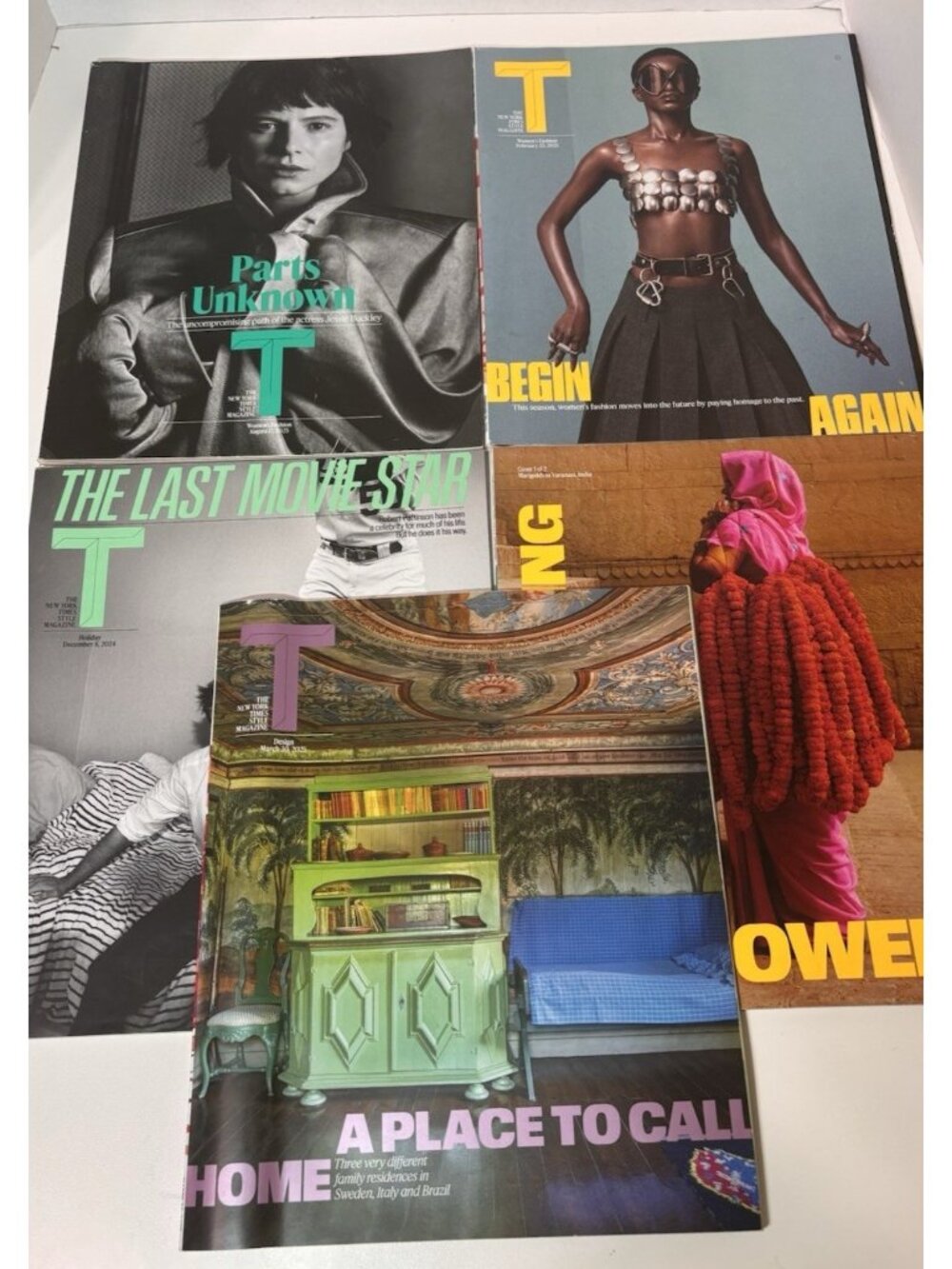 The New York Times Style Magazine LOT/5  2025 (3 issues) 2024 (2 issues) T-Style